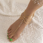 Cadena de Tobillo de Oro para Mujer