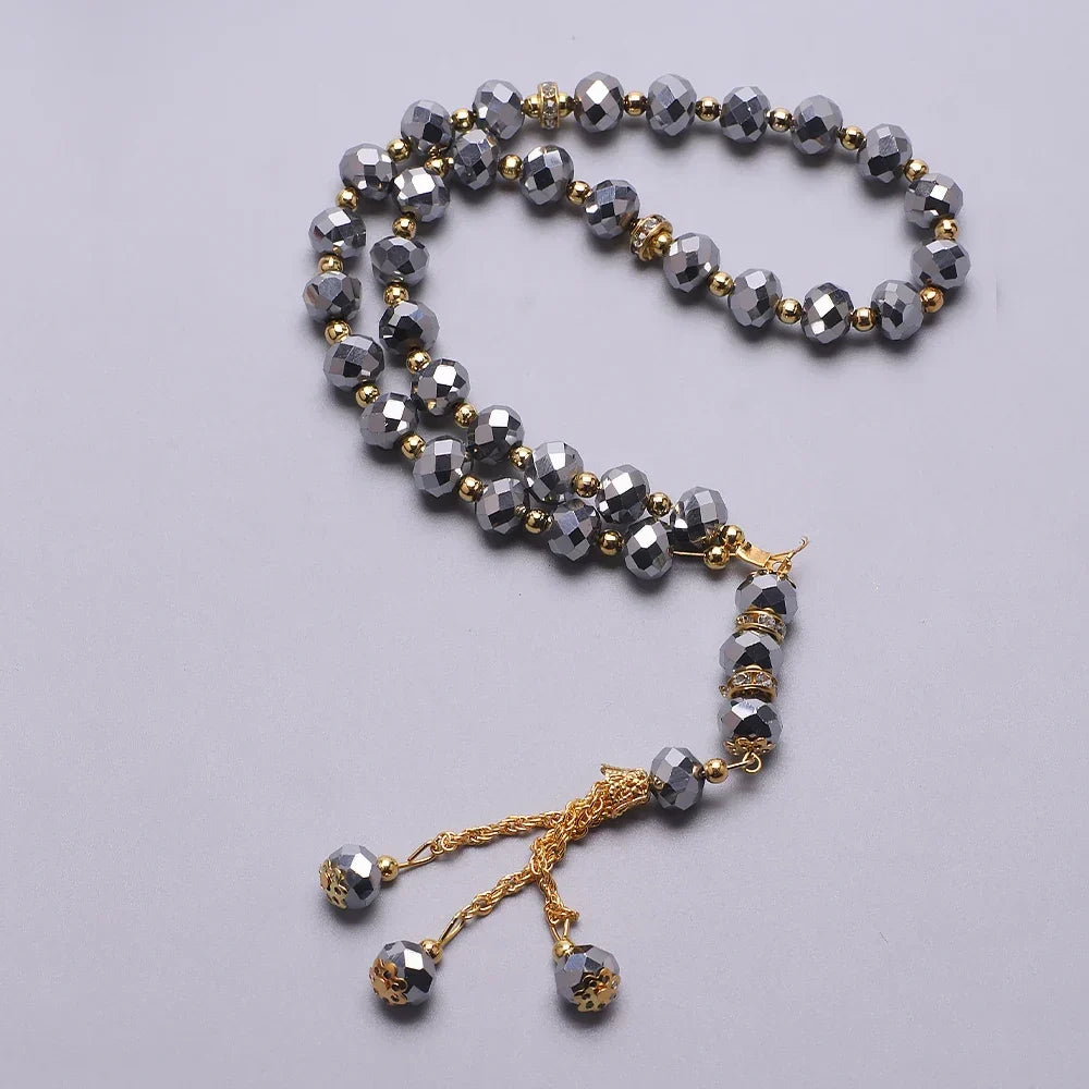 Rosario musulmán elegante - Tasbih islámico de 33 cuentas 