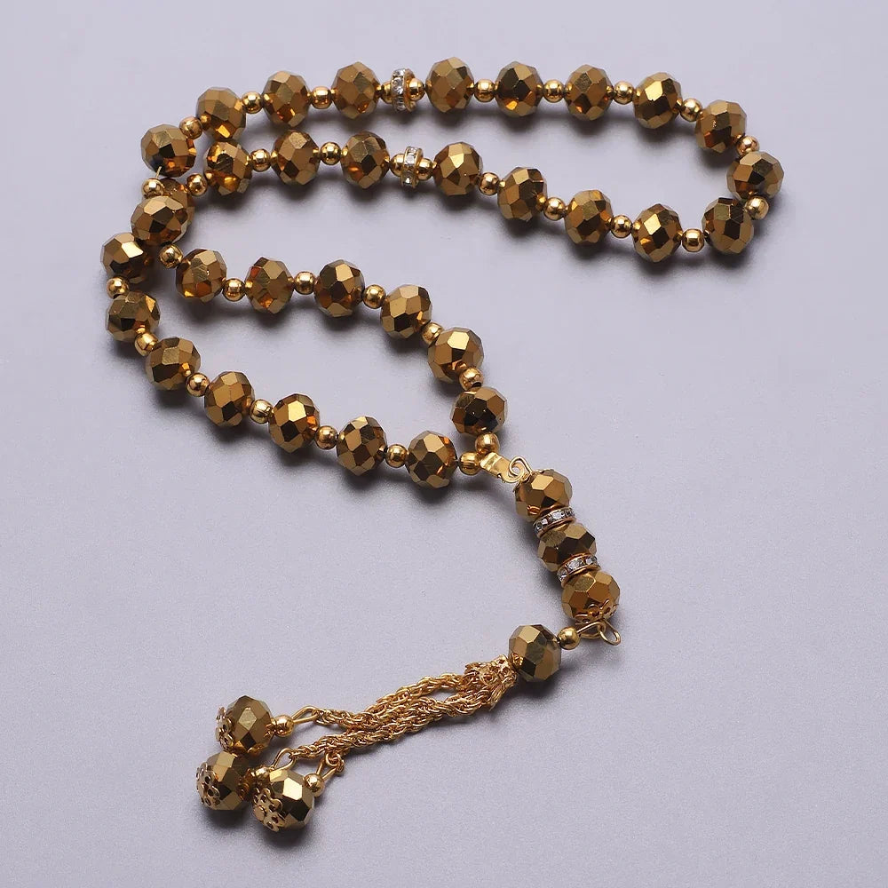 Rosario musulmán elegante - Tasbih islámico de 33 cuentas 