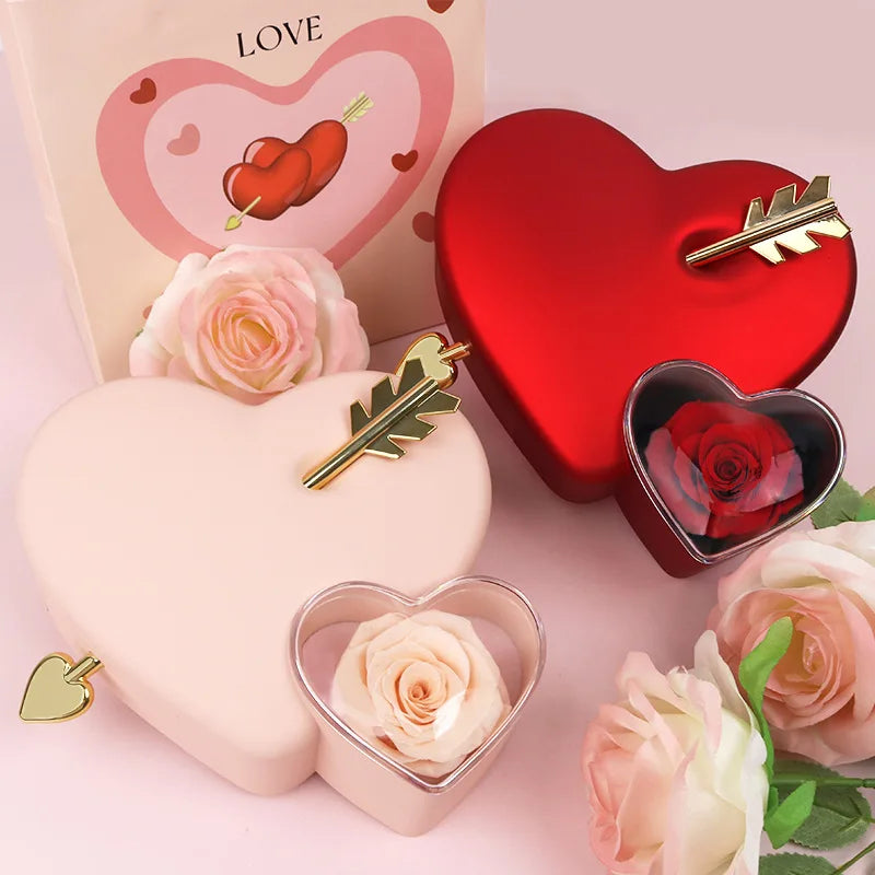 Cofre Amor Eterno con Rosa y Collar