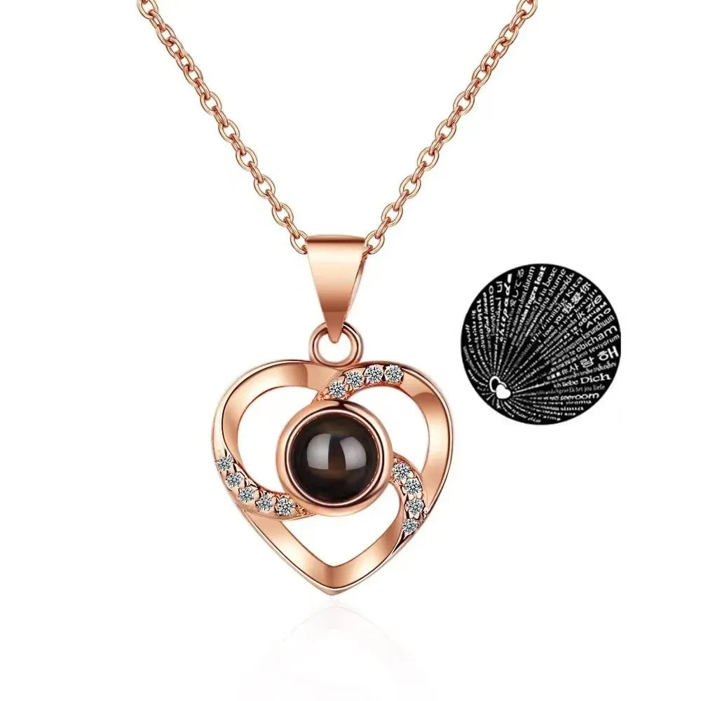Cofre Amor Eterno con Rosa y Collar