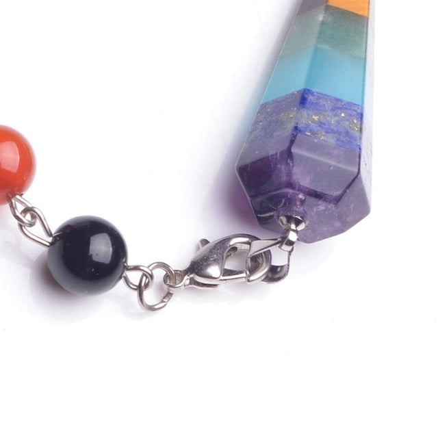 Collar 7 Chakras de Piedra Verdadera