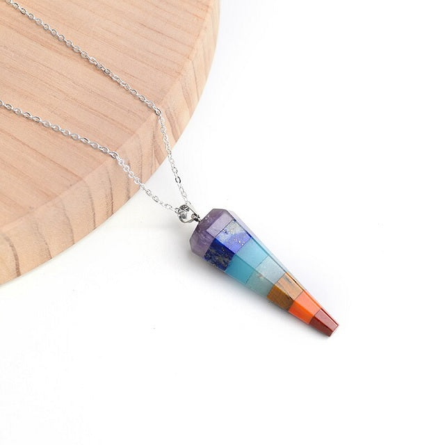 Collar 7 Chakras de Piedra Verdadera