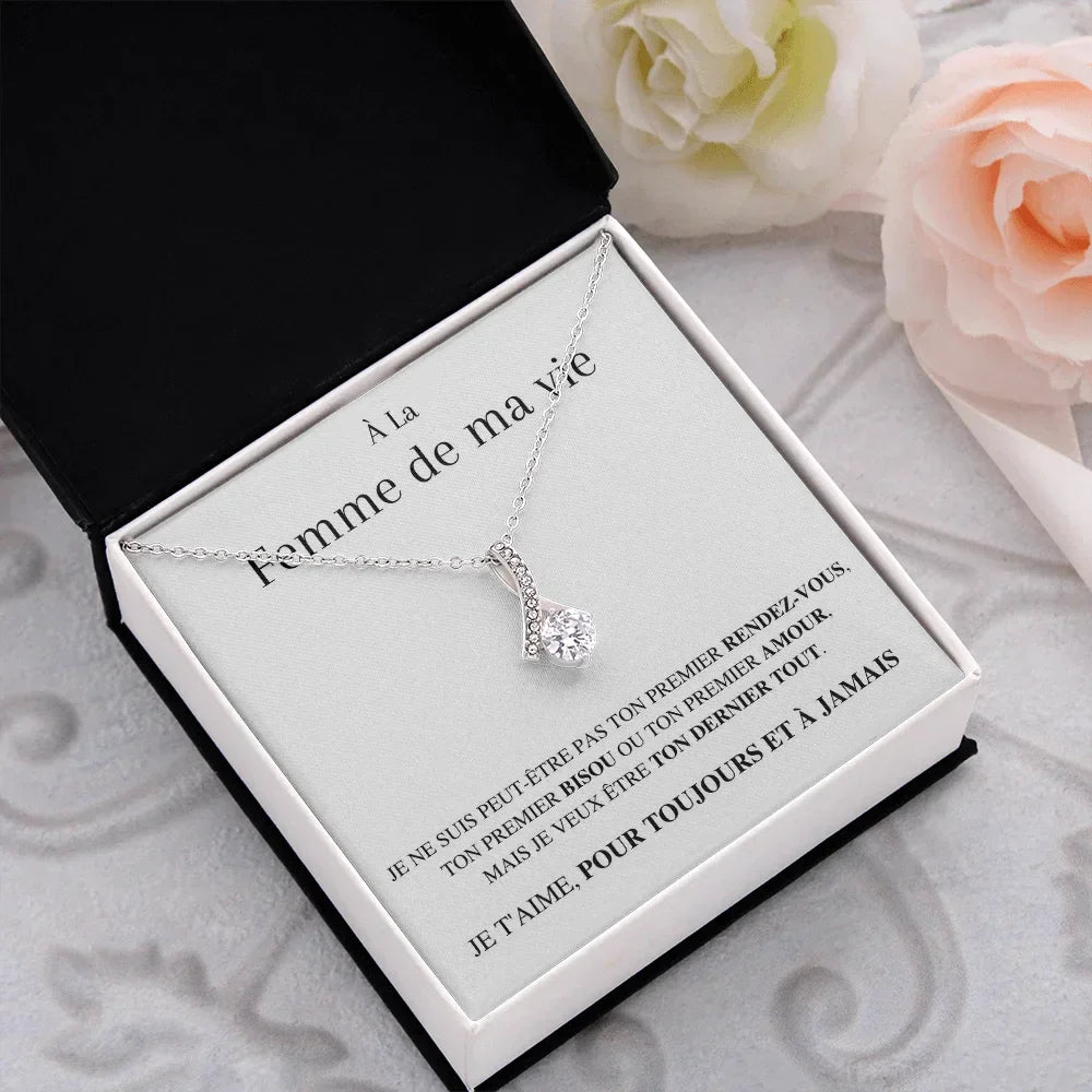 Collar "A la Mujer de Mi Vida" San Valentín Amor Pareja