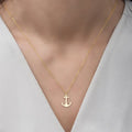 Collar de ancla para mujer 