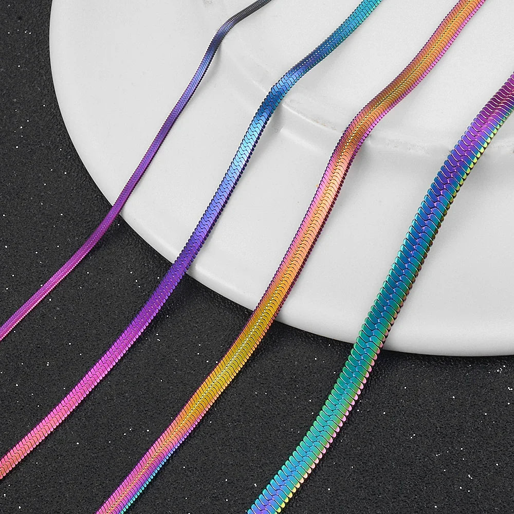 Rainbow necklace for men or women