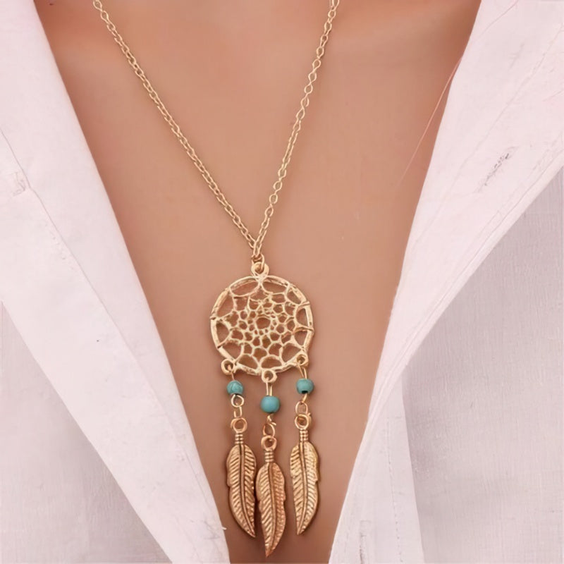 Collier Attrape Rêve Or