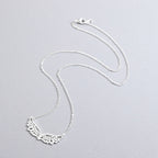 Necklace with a large angel wings pendant