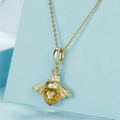 Women's necklace with bee pendant