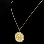 Collier avec pendentif amulette Allah arabe islam musulman or