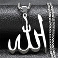 Necklace with Allah pendant, Muslim symbol 