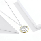 Collier avec Pendentif Arbre de Vie pour Femme avec Zircon