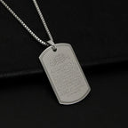 Necklace with Arabic Ayatul Kursi pendant