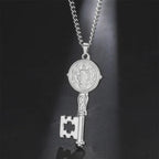 Necklace with Catholic key pendant
