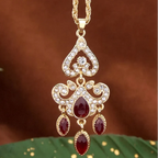 Necklace with a traditional Arabic-colored pendant