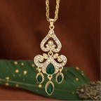 Necklace with a traditional Arabic-colored pendant