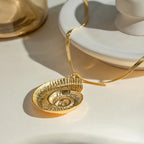 Necklace with Spiral Shell Pendant