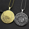 Necklace with Arabic Quran pendant, Muslim symbol 