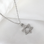 Necklace with a symbolic Jewish Star of David pendant