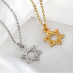 Necklace with a symbolic Jewish Star of David pendant