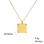 Collier avec pendentif de prières juives en lettres hébraïques Ana b'Koach