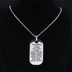 Collier avec pendentif de prières juives Mezuzah en lettres hébraïques