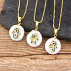Collier avec pendentif de protection main de Fatma colorée arabe
