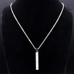 Collier avec pendentif de protection Mesuzah et lettres hébraïques juif argent