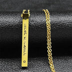 Collar con colgante de protección Mesuzah y letras hebreas símbolos judíos 