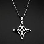 Collier avec Pendentif de Protection Noeud de Sorcière