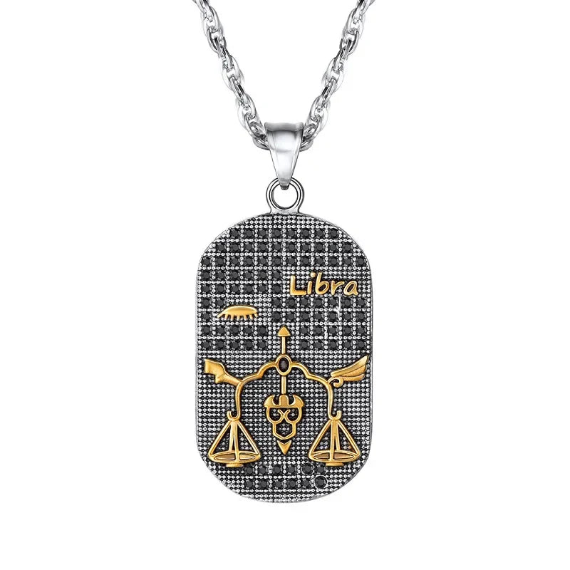 Collier avec Pendentif de Style Signe du Zodiaque Astrologique