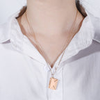 Collar con Colgante de Sobre en oro rosa