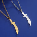 Necklace with Ali Zulfikar sword pendant, Muslim symbol 