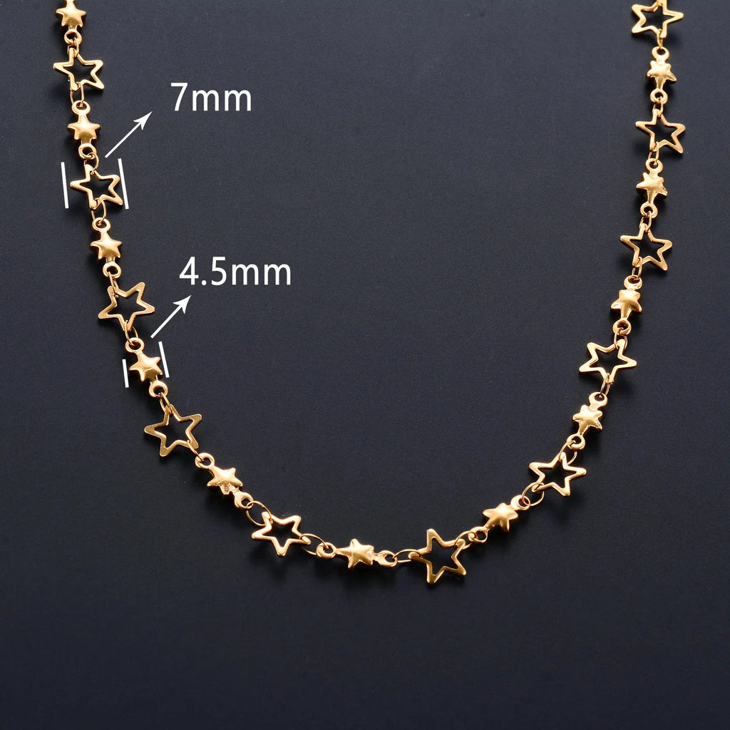 Collier avec Pendentif Etoile Astrologie pour Homme ou Femme or