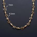 Collier avec Pendentif Etoile Astrologie pour Homme ou Femme or