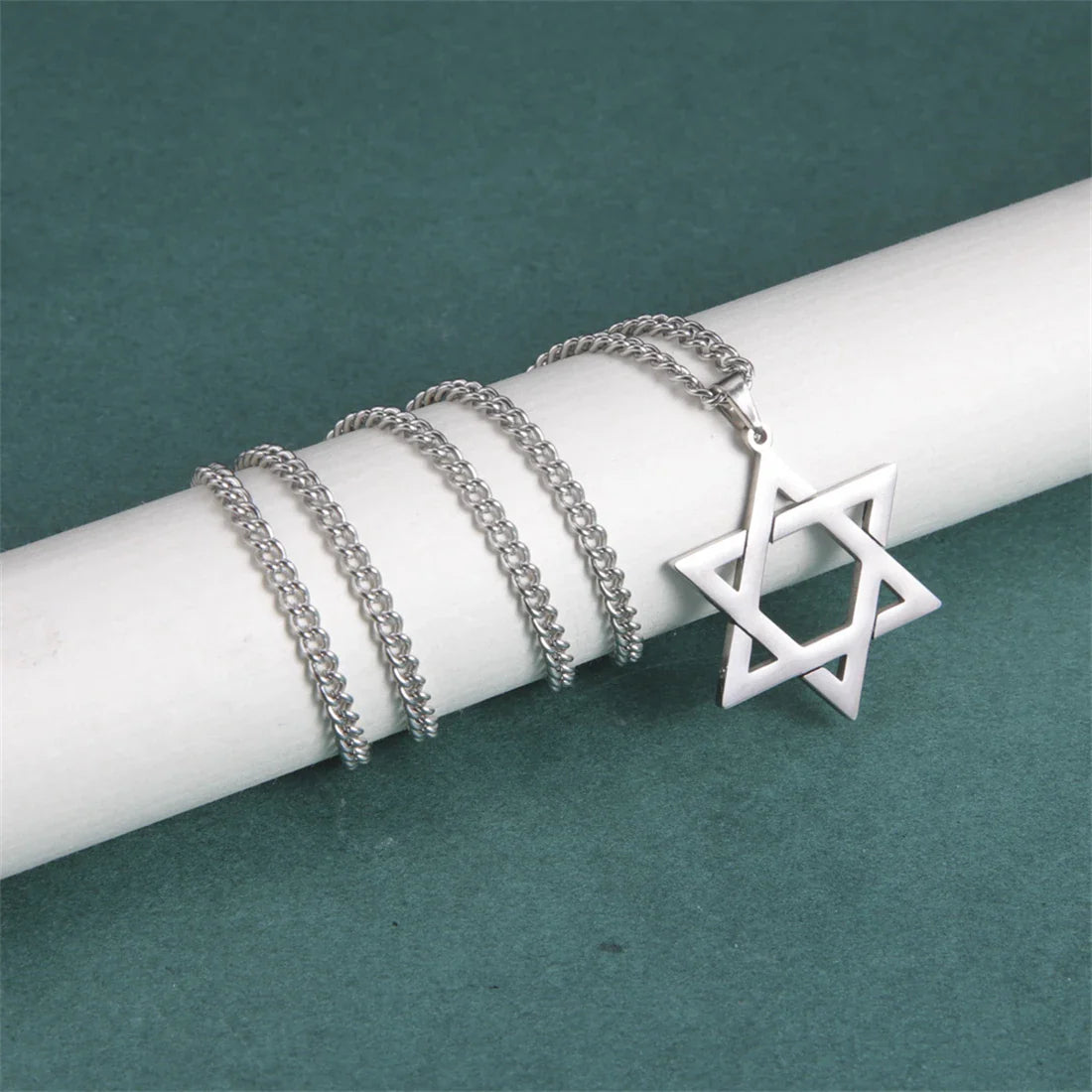 Collier avec Pendentif Etoile de David argent