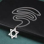 Collier avec Pendentif Etoile de David argent