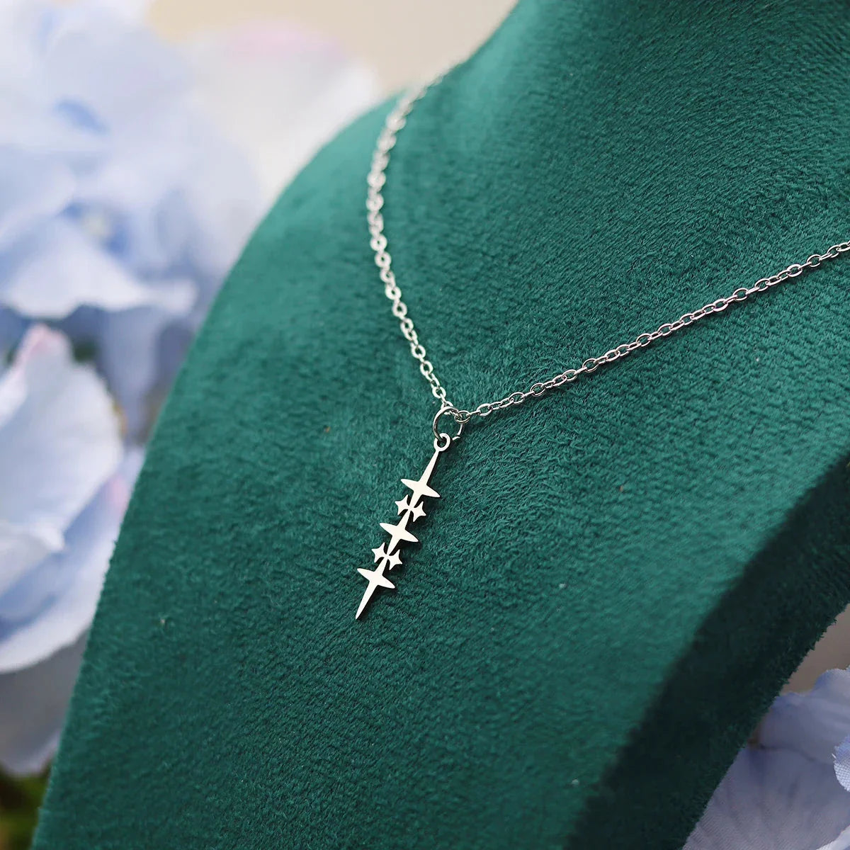 Collier avec Pendentif Etoile pour Homme argent