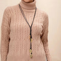 Collier avec Pendentif Feuille d'Automne