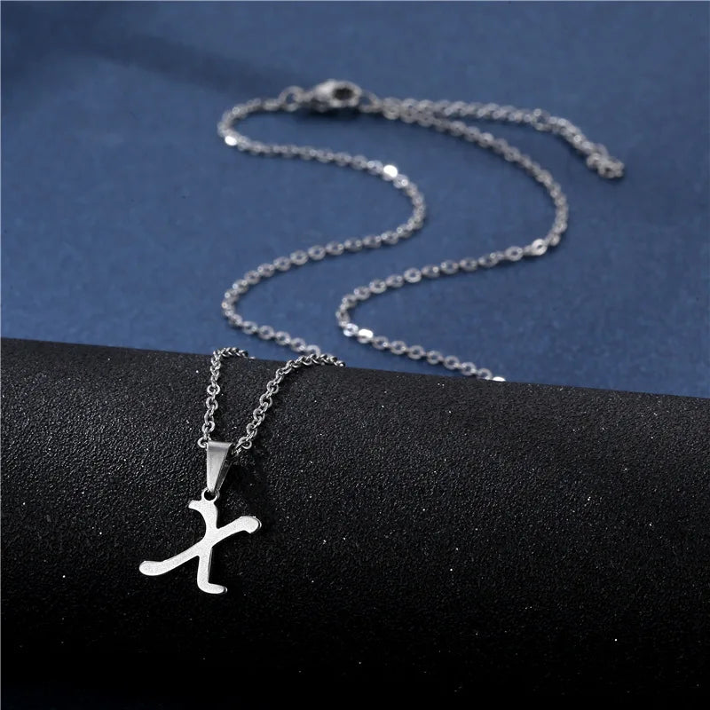 Collier personnalisé avec pendentif initiale x
