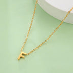 Collier avec pendentif initiale - lettre