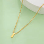 Collier avec pendentif initiale - lettre