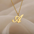 Collar con colgante inicial para mujer - letra 