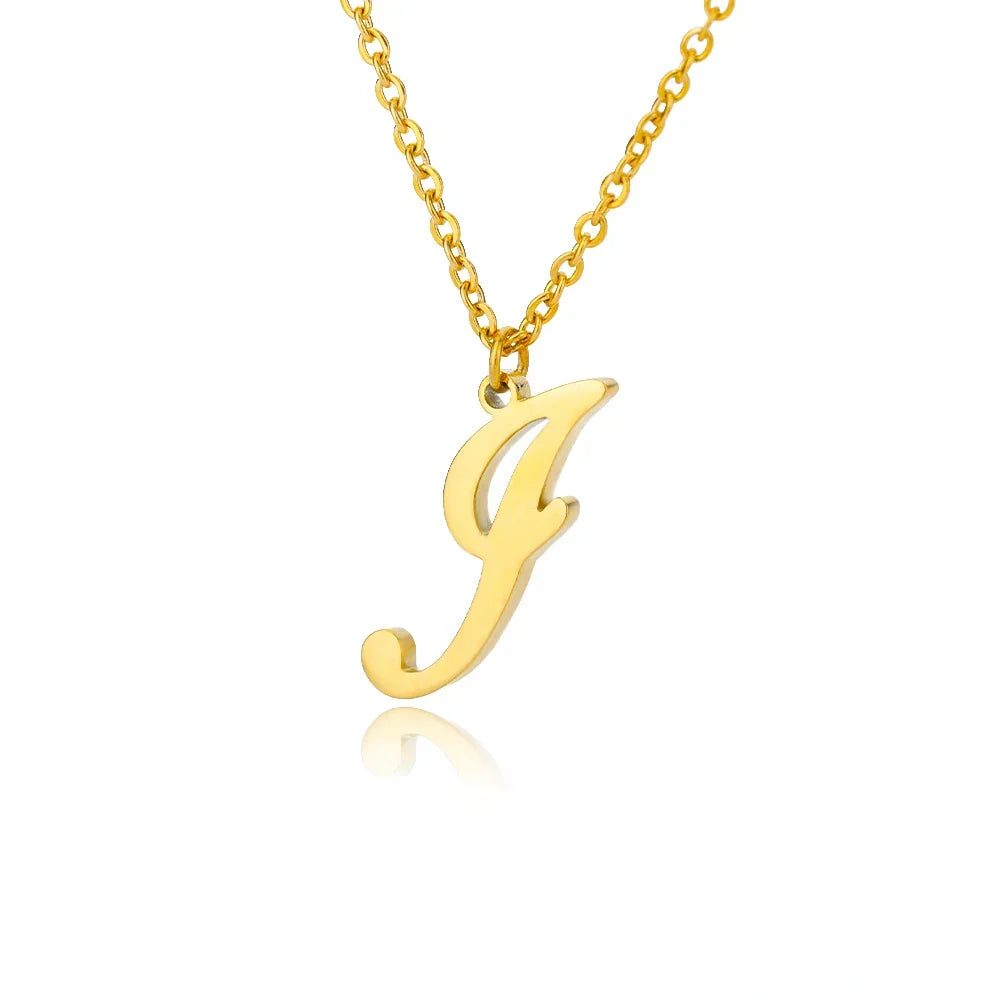 Collar con colgante inicial para mujer - letra 