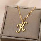 Collar con colgante inicial para mujer - letra 