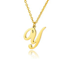Collier avec pendentif initiale pour femme y