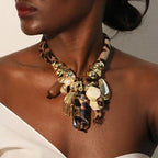 Collier Ras de Cou avec Pendentif Léopard