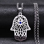 Necklace with Hamsa pendant