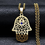 Necklace with Hamsa pendant