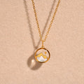 Collier avec Pendentif Montagne et Lune